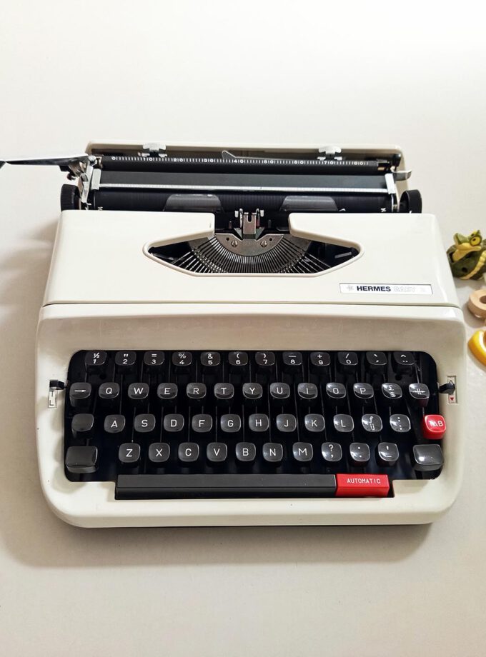 Vintage Hermes Baby S Typewriter Cubic