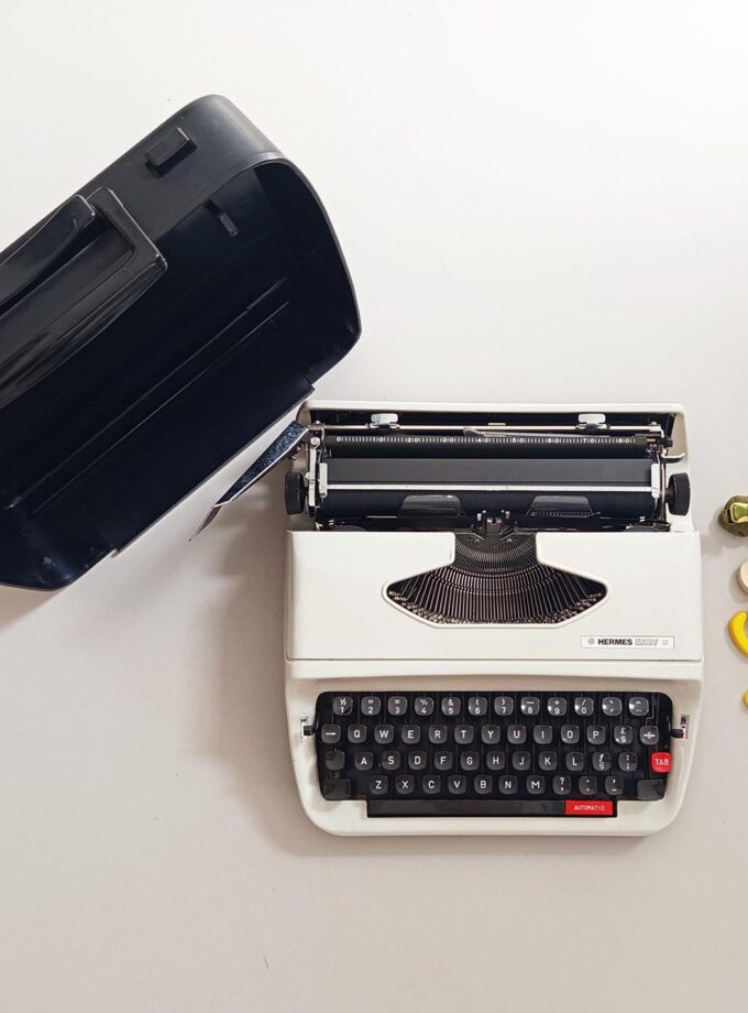 Vintage Hermes Baby S Typewriter Cubic