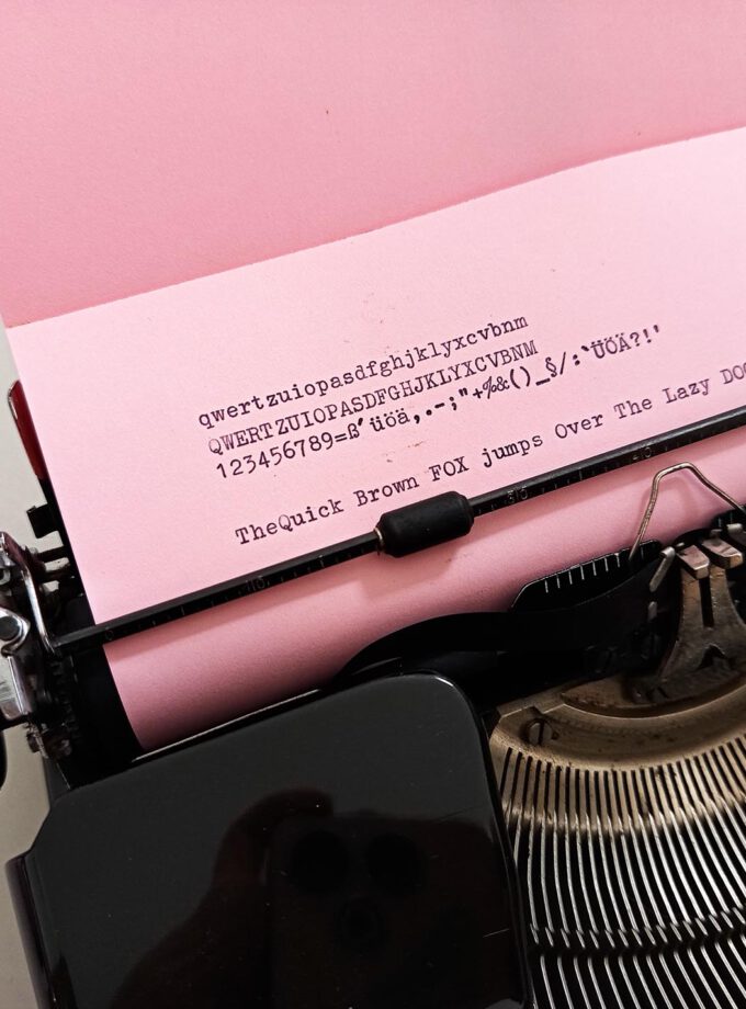 Vintage Old Erika Model 8 Typewriter