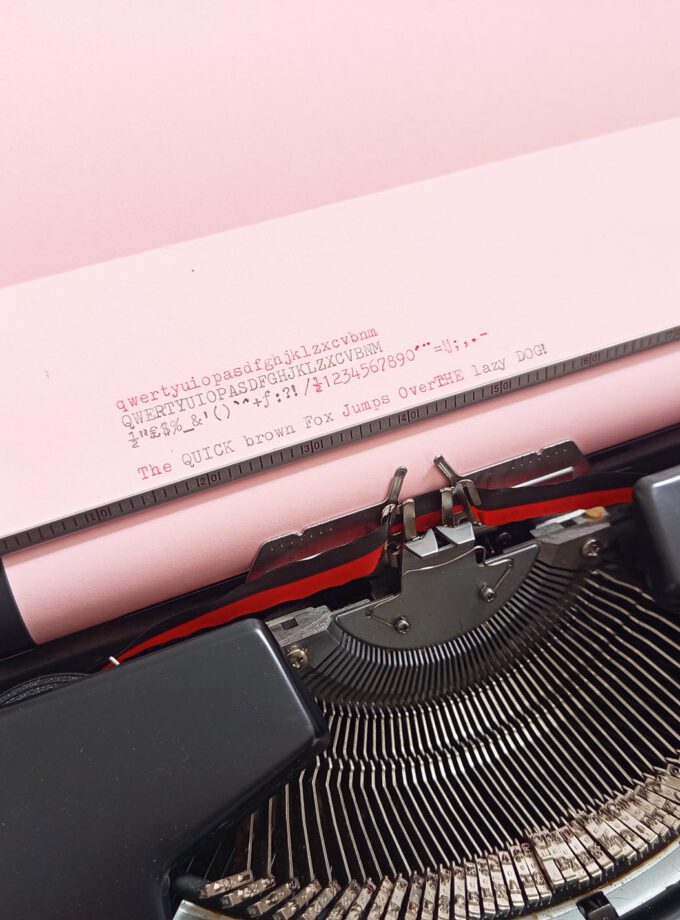 Brother Black Deluxe 220 Typewriter Dark