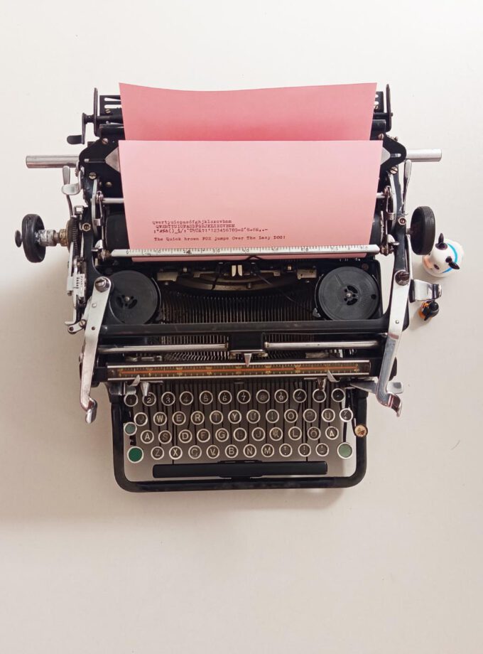 Vintage Old Black Wanderer Typewriter